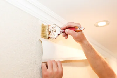 Pose de papier peint à la Chapelle-Onzerain — revêtements muraux et toiles de verre